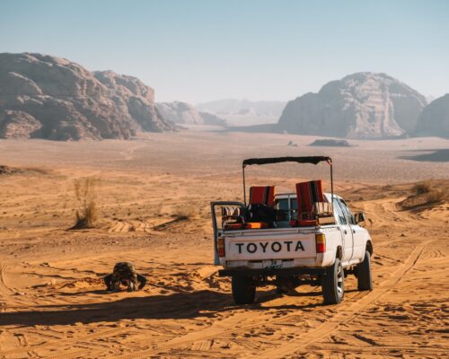 Wadi rum woestijn in Jordanië